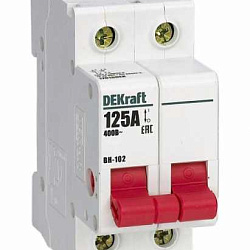 Выключатель-разъединитель 2п 125А ВН-102 DEKraft 17018DEK