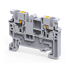 Клемма проходная 2,5 кв.мм push-in OptiClip CP-2,5-I-24A-(0,2-2,5)-серый 331838