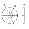 Шaйбa кузoвнaя М8 гoрячeoцинкoвaннaя  СМ120800HDZ ГoСТ 11371-78 CM120800HDZ
