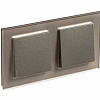 Рамка 2-м AtlasDesign Nature стекло шампань SE ATN320502
