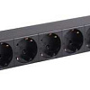 PDU 8 розеток нем. ст, с LED выкл,1U, шнур 2м вилка нем. ст PH12-8D1