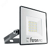 Прожектор светодиодный ДО-20w 6400К 1600Лм IP65 черный Feron.PRO 41538