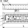 Лоток перфорированный 150х100х2000 35332