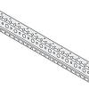 Профиль поперечный гальв. L=438мм(2шт) 1STQ007386A0000