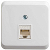 Systeme Electric Этюд наруж Бел Розетка О/У компьютерная RJ45 кат.5E