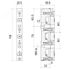 Держатель шин 12,15,20,25,30x5 3пол 60мм R5BBH060053P