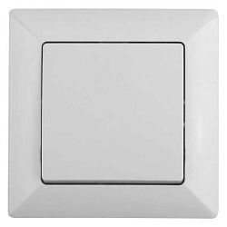 Кнопка Solo 4-109-01 включения 10А-250В, IP20, СУ, белый Б0053625