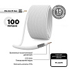 Кабель коаксиальный RG-6U, 75Ом, CCS/Al/Al, 48%, 100м, INDOOR, белый