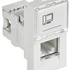 PRIMER РКИ-10-00-П-6 Розетка компьютерная RJ45 UTP кат.6 (1 модуль) белая IEK PR-KK40D-RI-0-1-C06U-K01