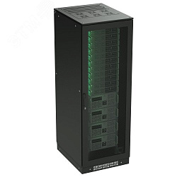 Напольный шкаф 42U 800х800 двери перф/перф укомпл вводом и загл RAL 9005 R5IT4288PFB