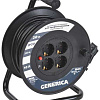 Катушка УК20 с т/з 4 места 2P+PE/20м 3х1,0мм2 WKP10-10-04-20-G